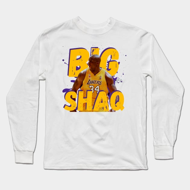 Big Shaq Long Sleeve T-Shirt by MrPhilFox